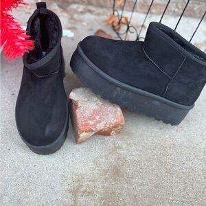 Black Winter Ankle Boots